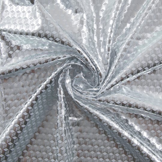 Cosplay by Yaya Han Silver Hex Stretch Fabric